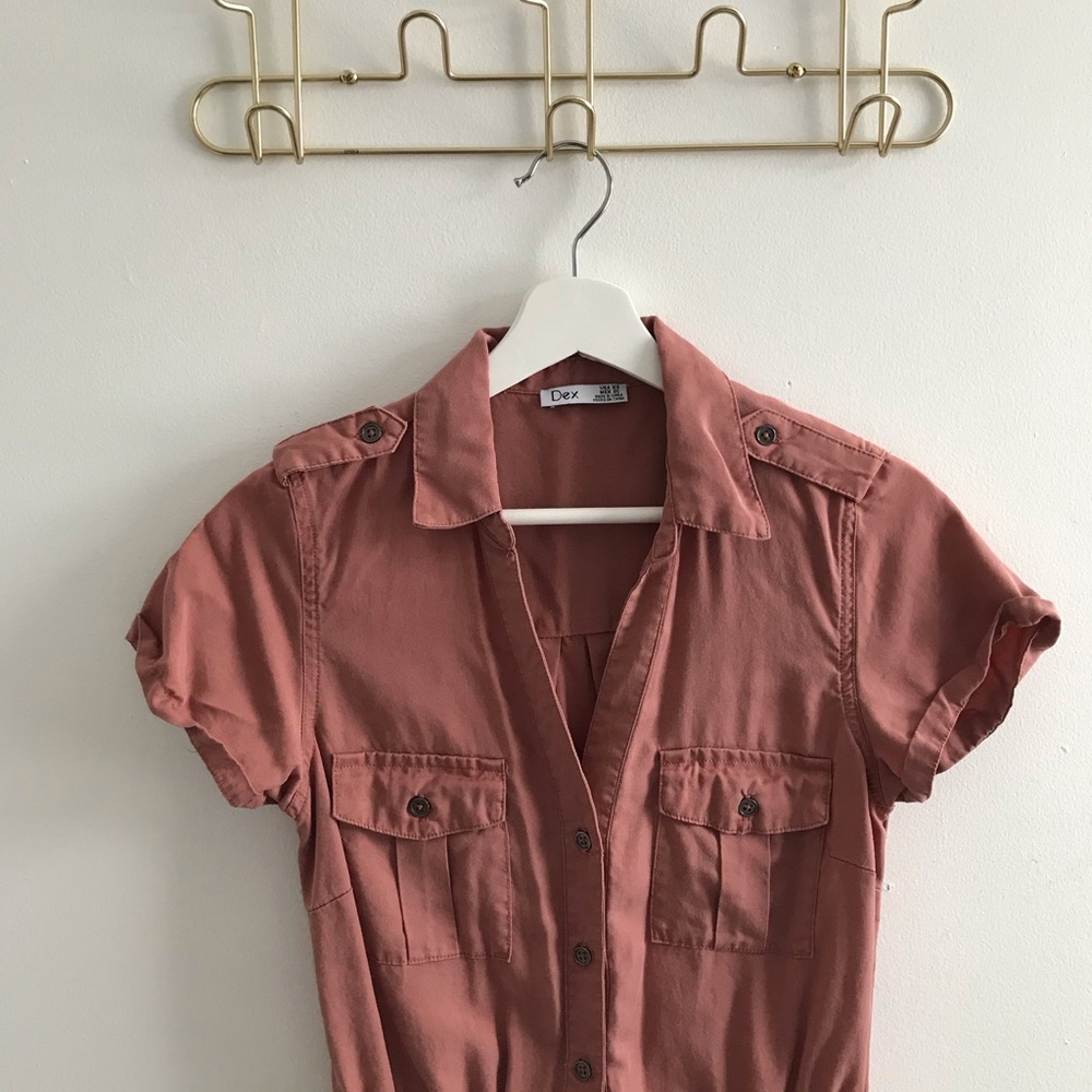 Dex Cargo Cinched Tie Dress